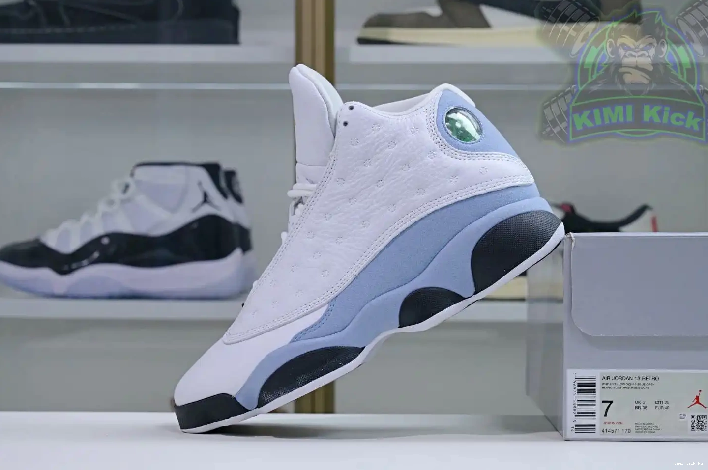 Jordan Grey” 13“Blue Kimikick Air 0728